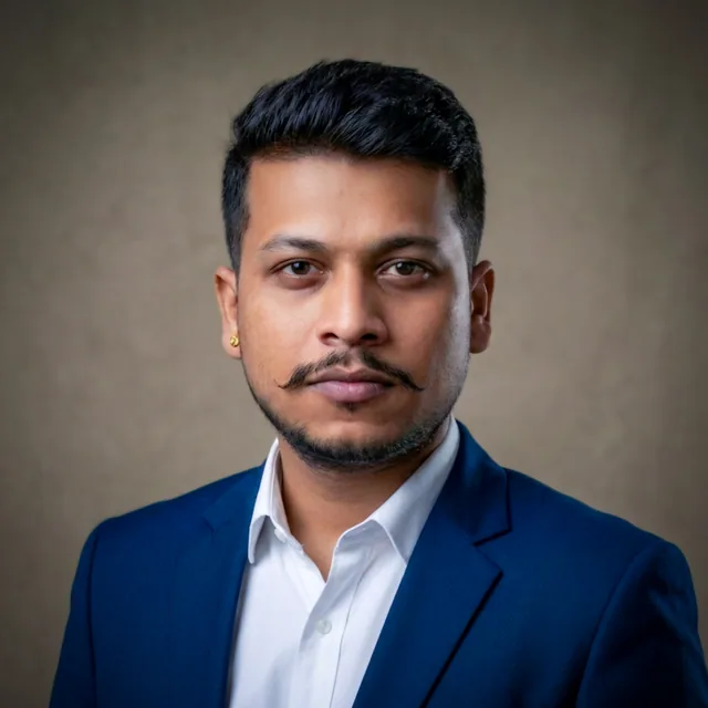 Portrait of Nikhil Meghraj Pandit, founder of HANGAR.